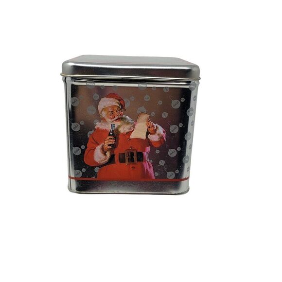 Vintage Coca-Cola Santa Clause Metal Tin Box Collectible Holiday Container 2001 - Picture 2 of 8